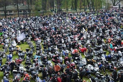 Widok za motocykle